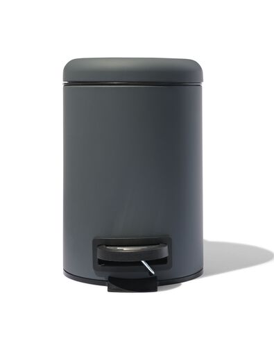 poubelle &agrave; p&eacute;dale 3L gris fonc&eacute; - 80320044 - HEMA