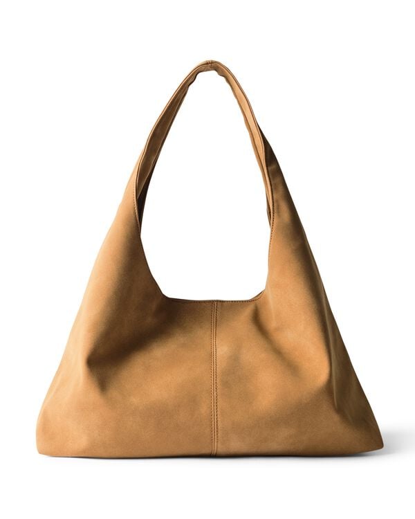 sac &agrave; bandouli&egrave;re femme 48 x 40 x 13 cm camel - 18762011 - HEMA
