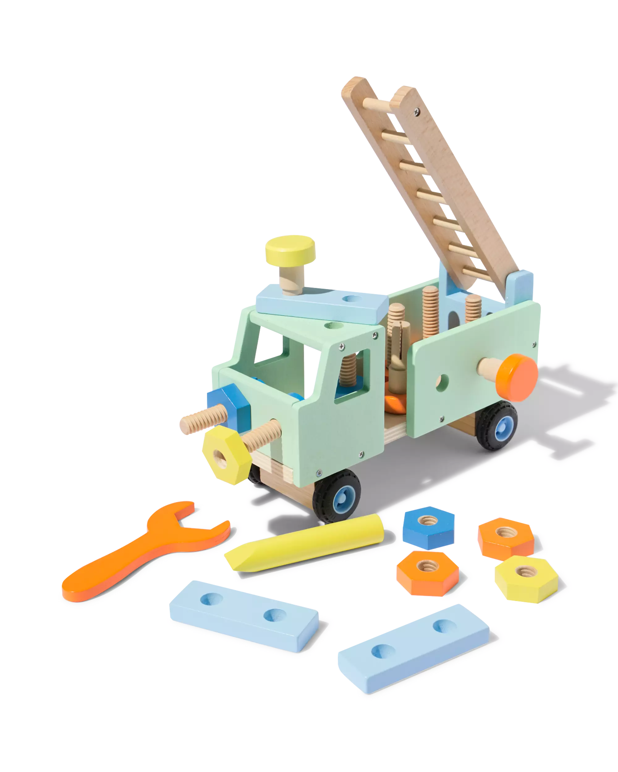 camion de chantier en bois 22 pièces