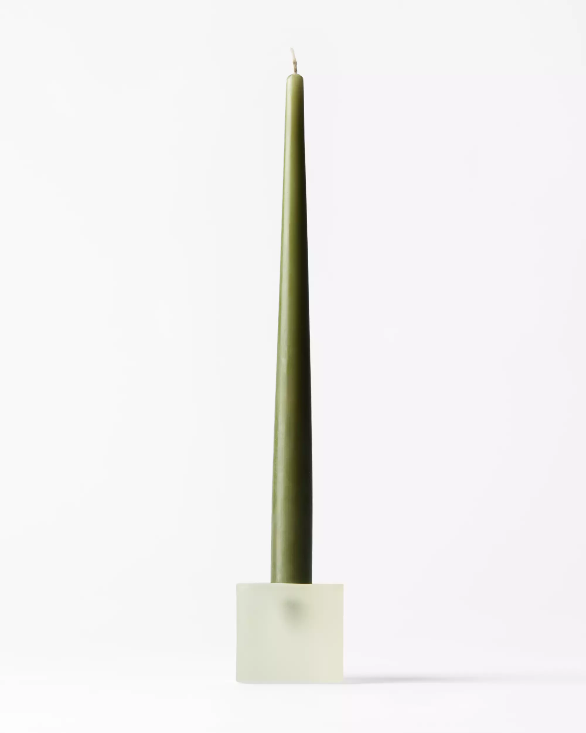 bougies longues ⌀2x17 cm gothique vert - 4 pièces