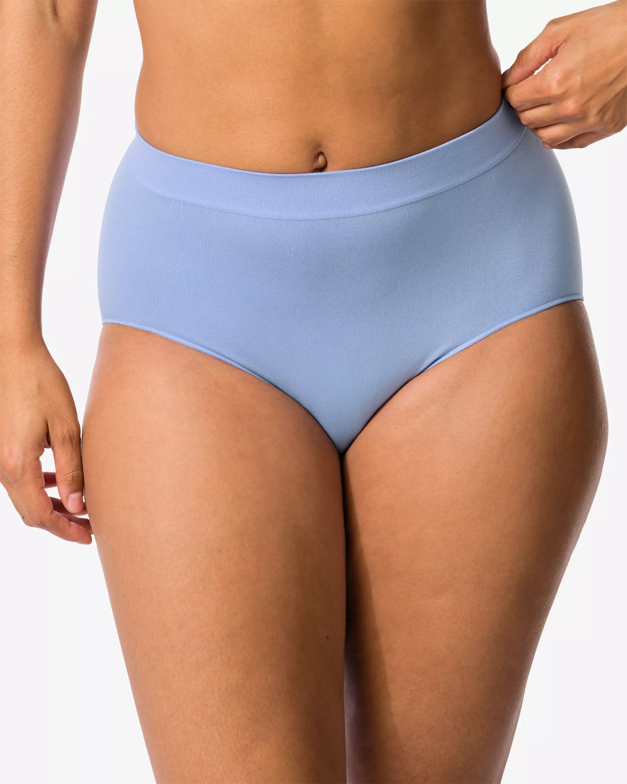 slip taille haute femme sans couture microfibre