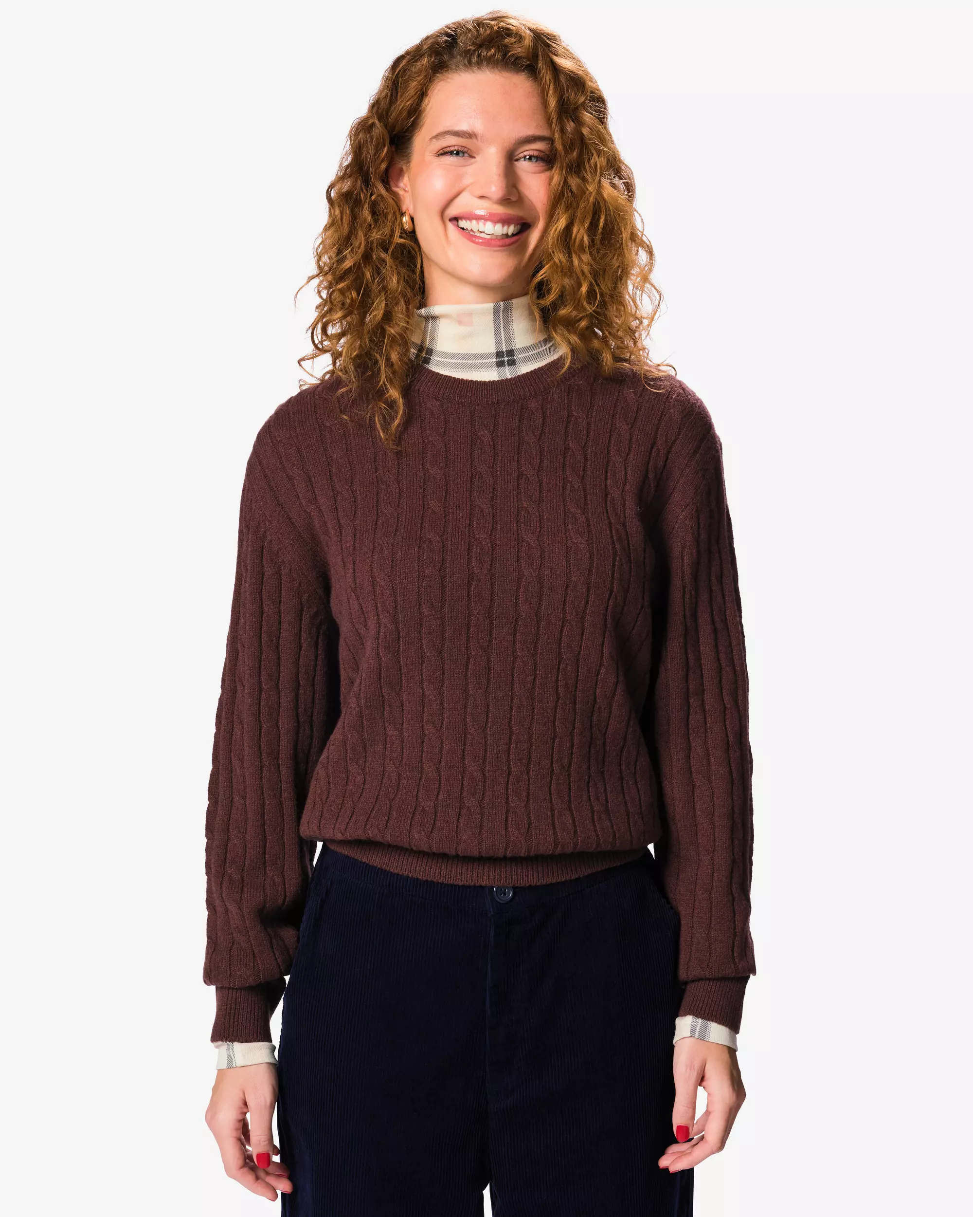 pull femme laine coupe classique motif torsadé