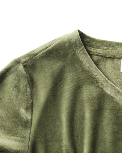 Damenshirt aus Samt gr&uuml;n gr&uuml;n - 23401373GREEN - HEMA