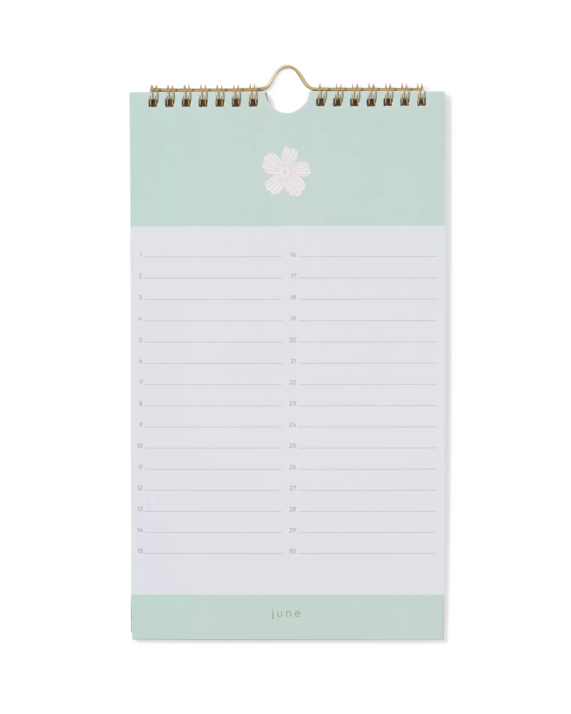 verjaardagskalender 29.5x16cm bloemen