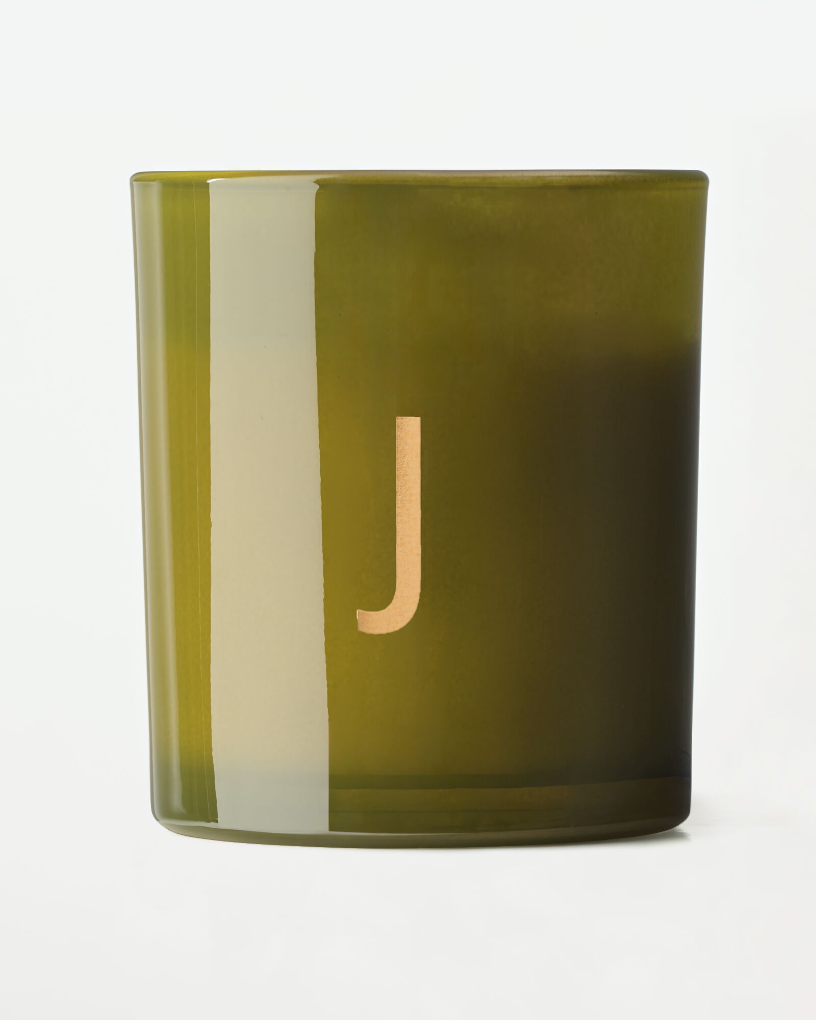 bougie en verre &Oslash;8x9cm lettre J J bougie en verre - 61102669 - HEMA
