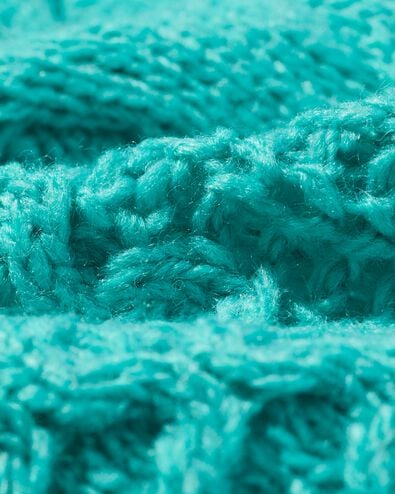 pull femme grosse maille torsad&eacute;e acrylique turquoise turquoise - 36214560TURQUOISE - HEMA