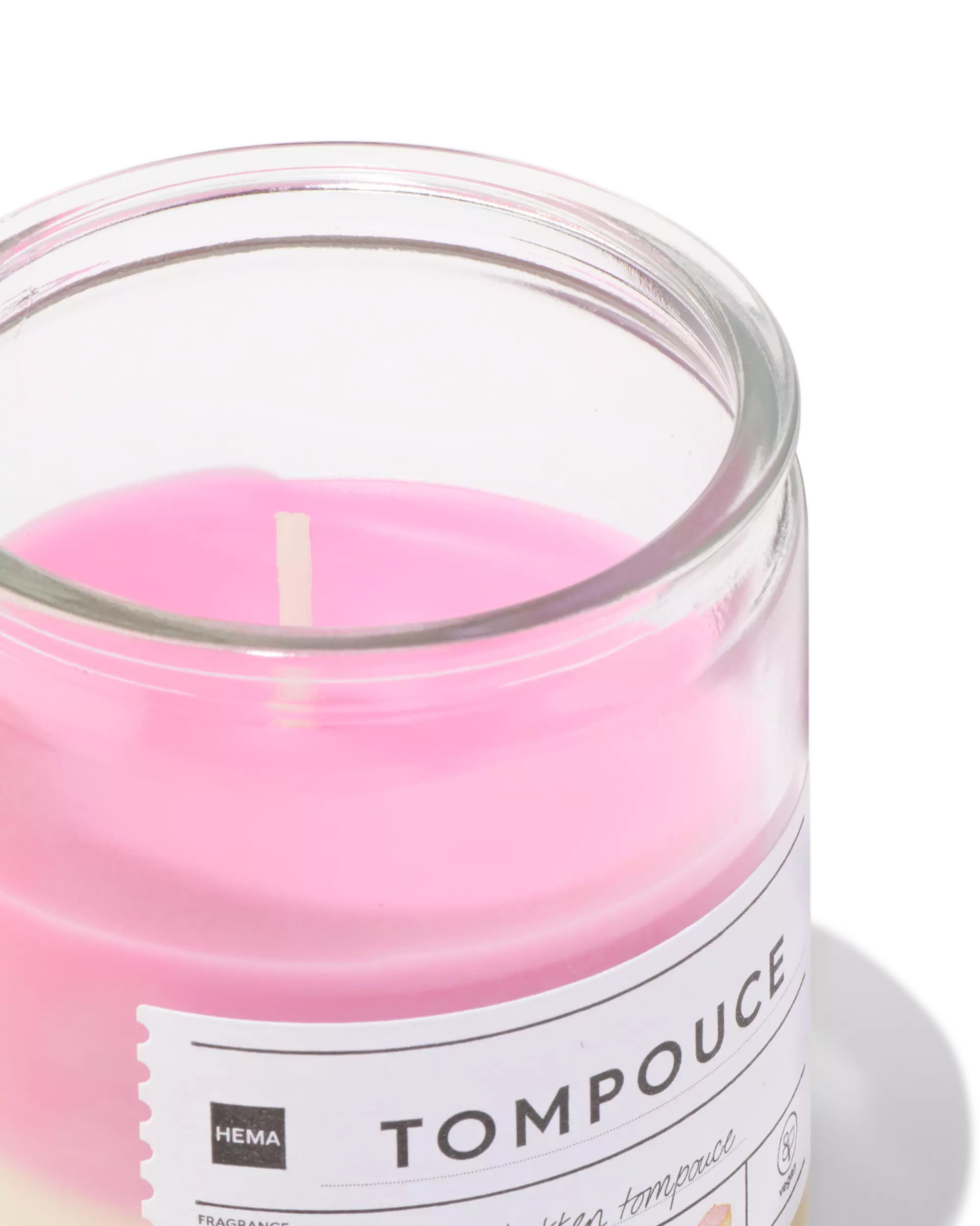 bougie parfumée en verre tompouce