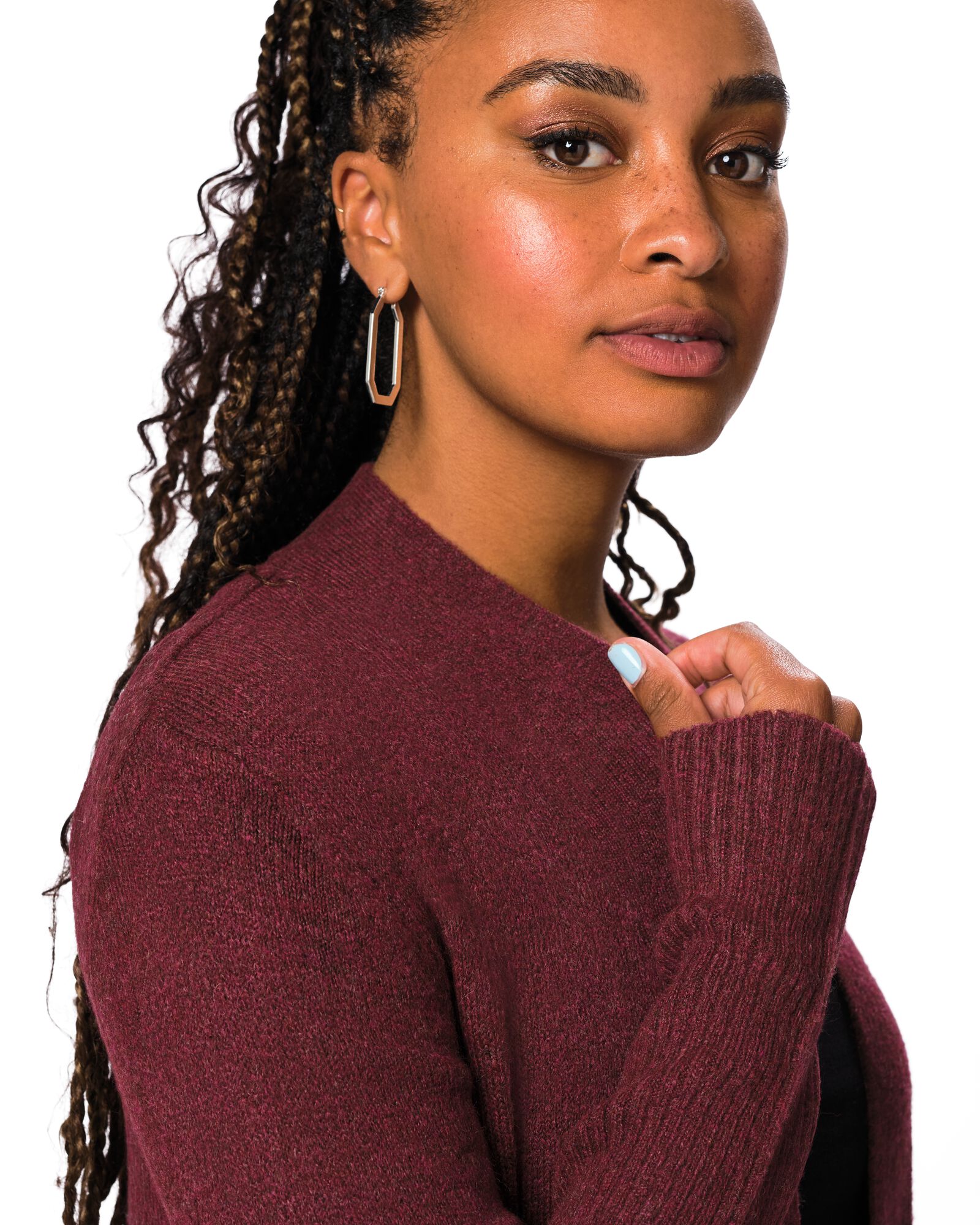 damesvest Lana bordeauxrood bordeauxrood - 36307160BURGUNDYRED - HEMA