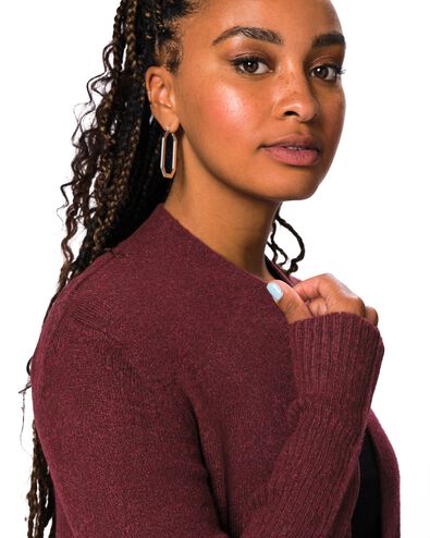 damesvest Lana bordeauxrood bordeauxrood - 36307160BURGUNDYRED - HEMA