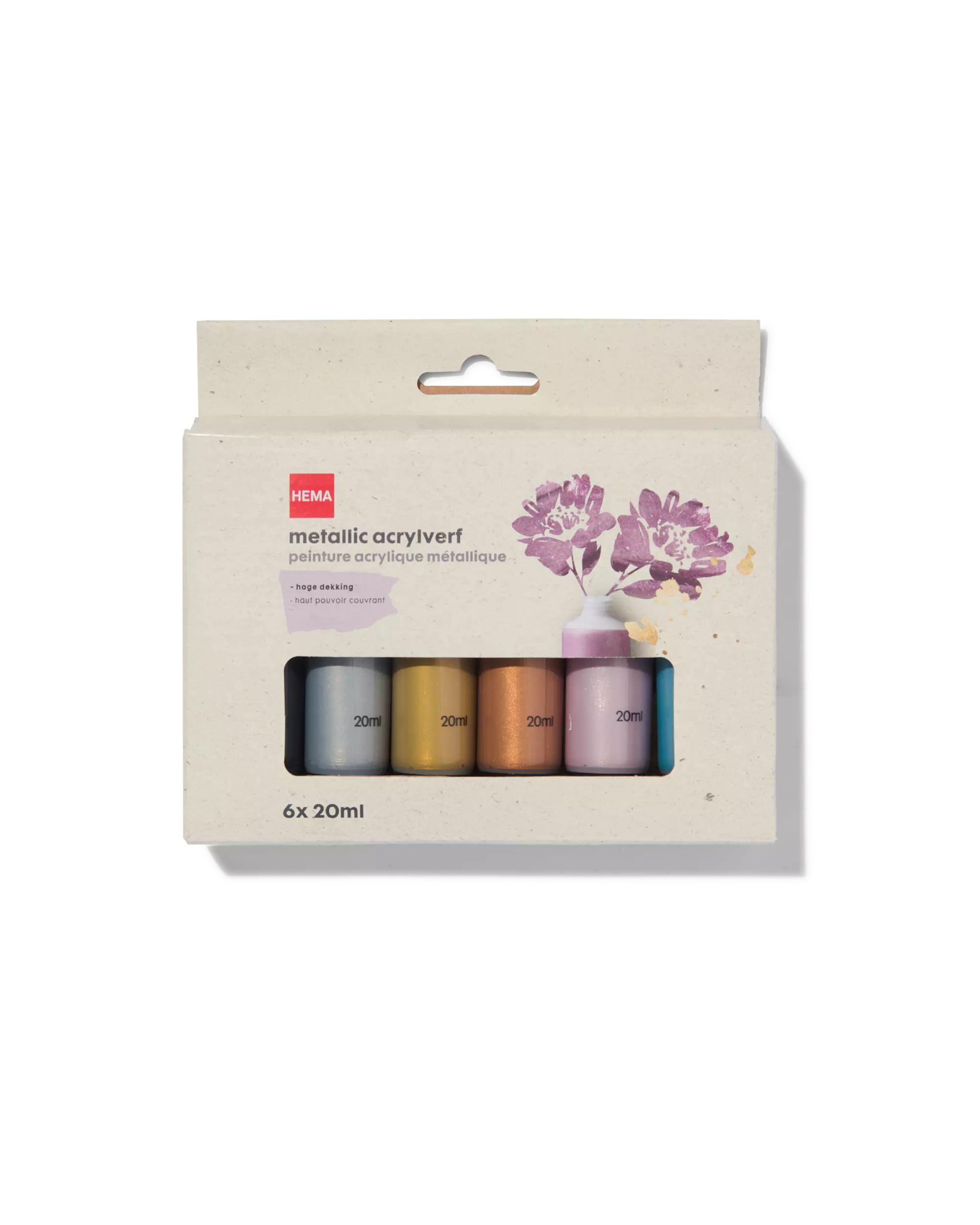 peinture acrylique métallisée 6 x 20 ml