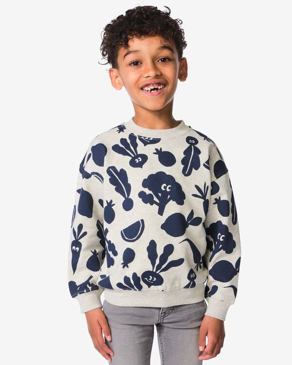 kindersweater groente zand zand - 30724256SAND - HEMA