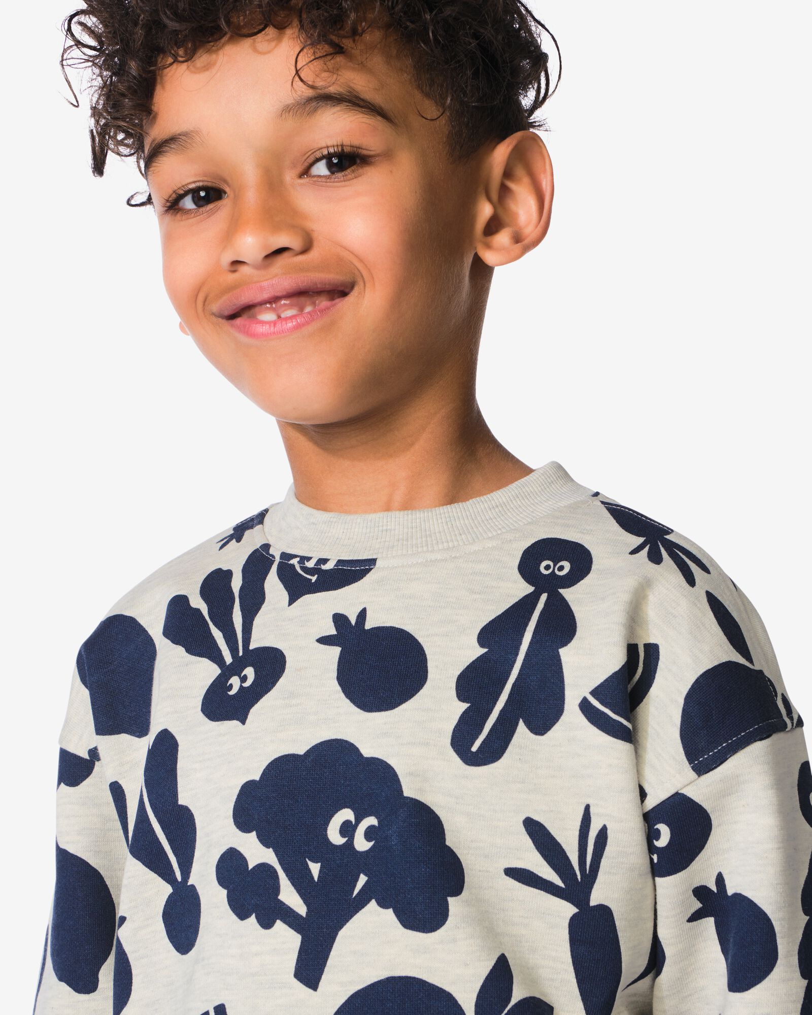 kindersweater groente zand zand - 30724256SAND - HEMA