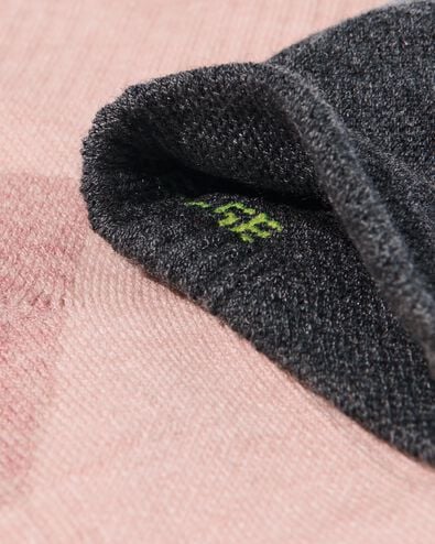 chaussettes de randonn&eacute;e trois-quarts femme m&eacute;lange de laine - 2 paires gris chin&eacute; gris chin&eacute; - 4420150GREYMELANGE - HEMA