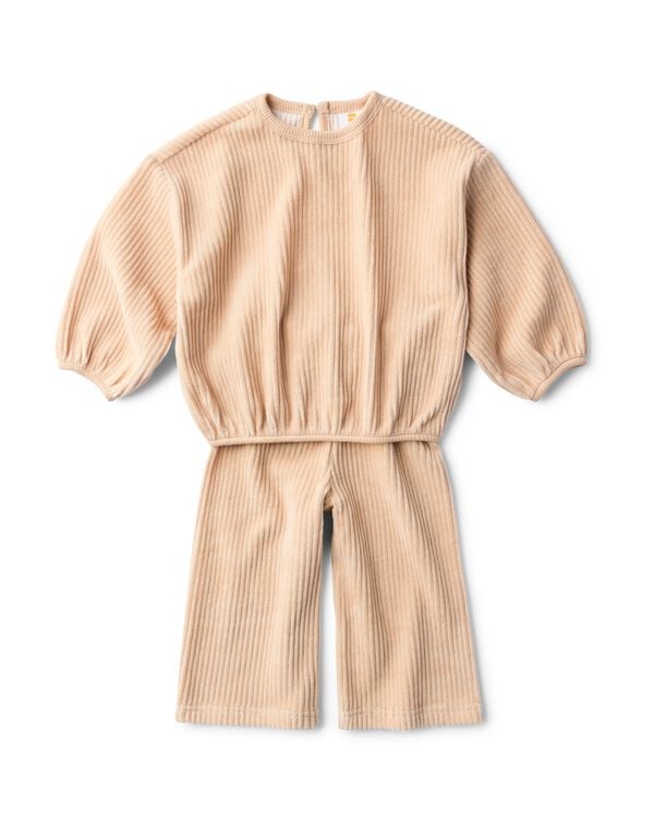 babykledingset velours rib lurex - 2 stuks roze roze - 33048980PINK - HEMA