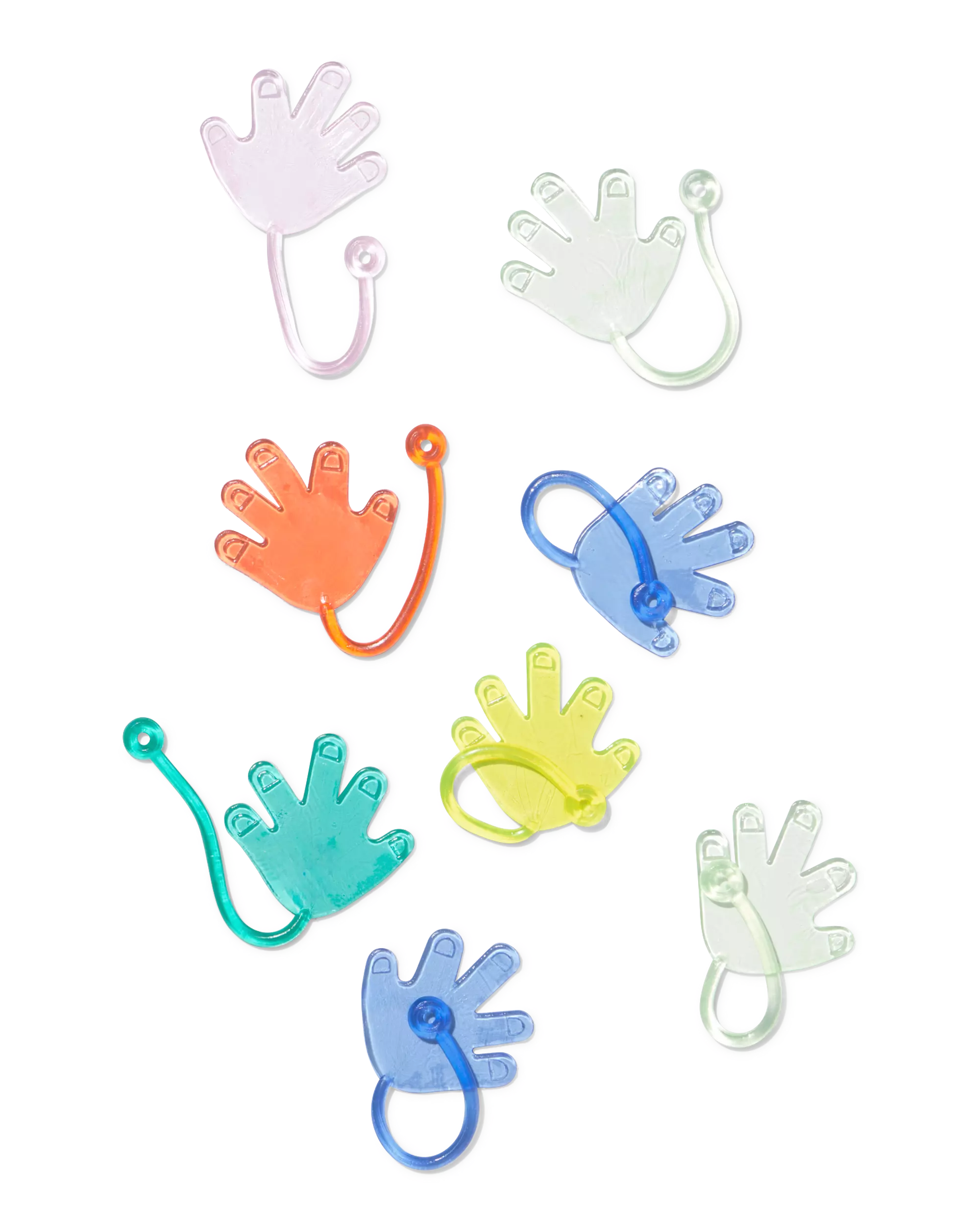 uitdeel plakhand speelgoed - 8 stuks