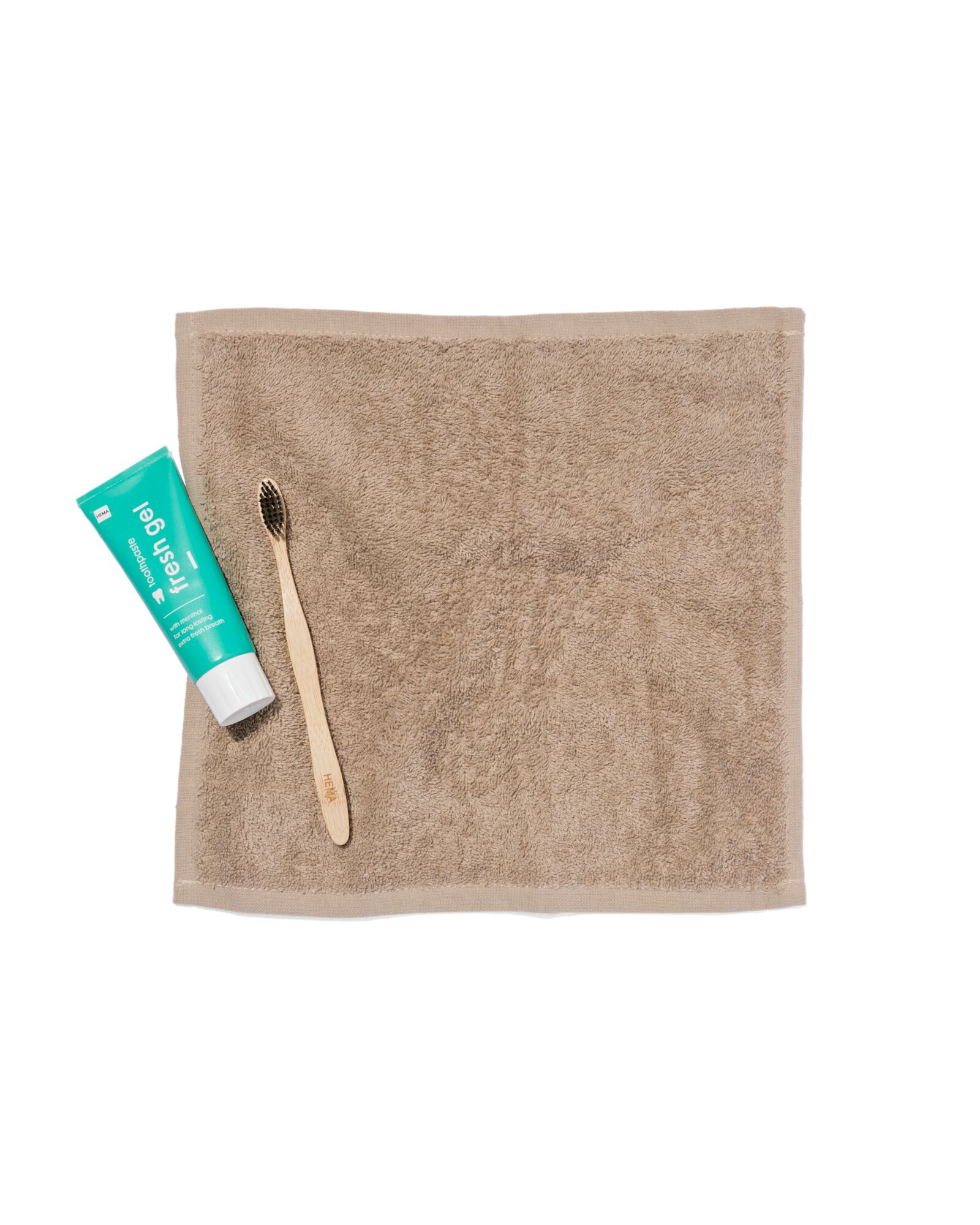 gezichtshanddoekjes 30x30 zware kwaliteit taupe - 4 stuks taupe gezichtsdoekjes 30 x 30 - 5200236 - HEMA