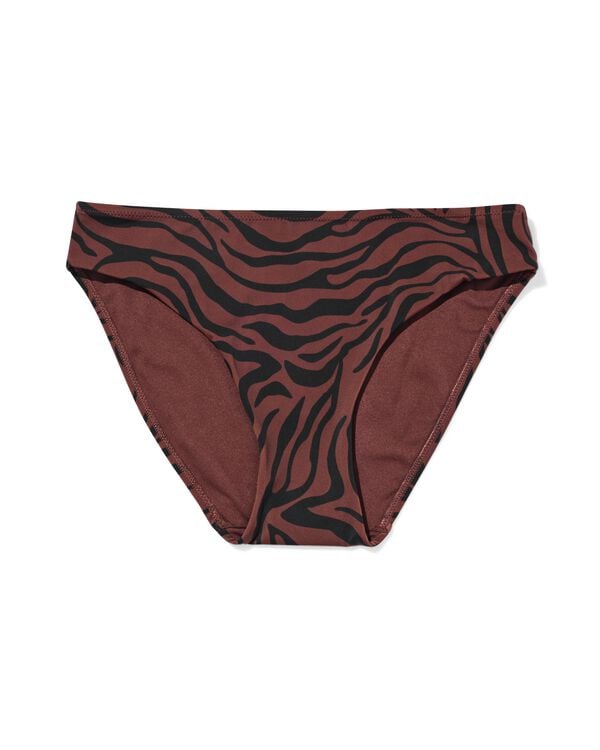 damesbikinibroekje zebra chocoladebruin - 22360600CHOCOLATEBROWN - HEMA