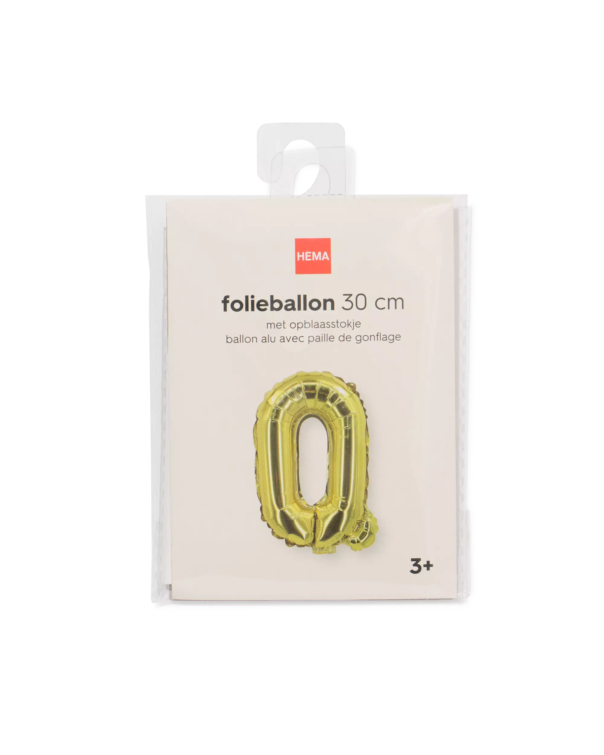 Folienballon Buchstabe Q 30 cm Gold