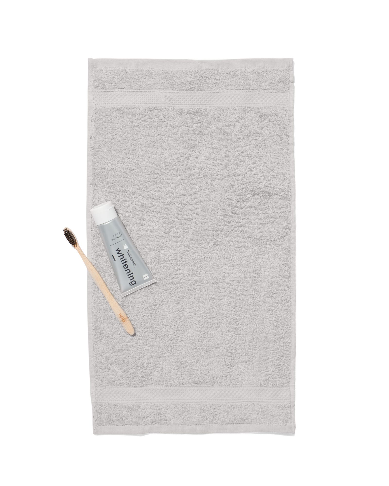 petite serviette-30x55 cm-qualit&eacute; &eacute;paisse-gris clair uni gris clair petite serviette - 5240206 - HEMA
