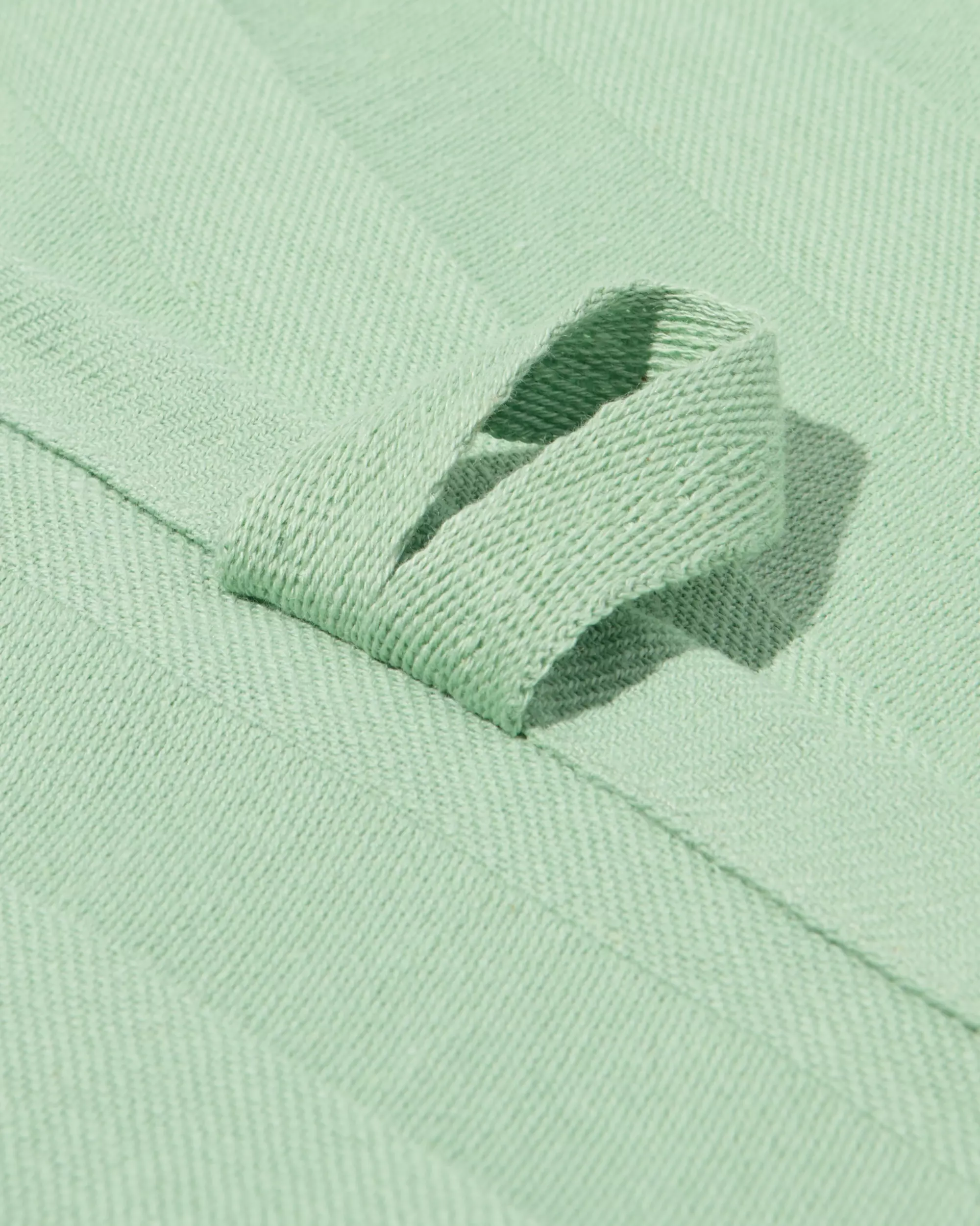 torchon 65x65cm coton vert moyen