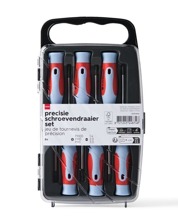 Pr&auml;zisions-Schraubendreherset &ndash; 6-teilig - 81000066 - HEMA
