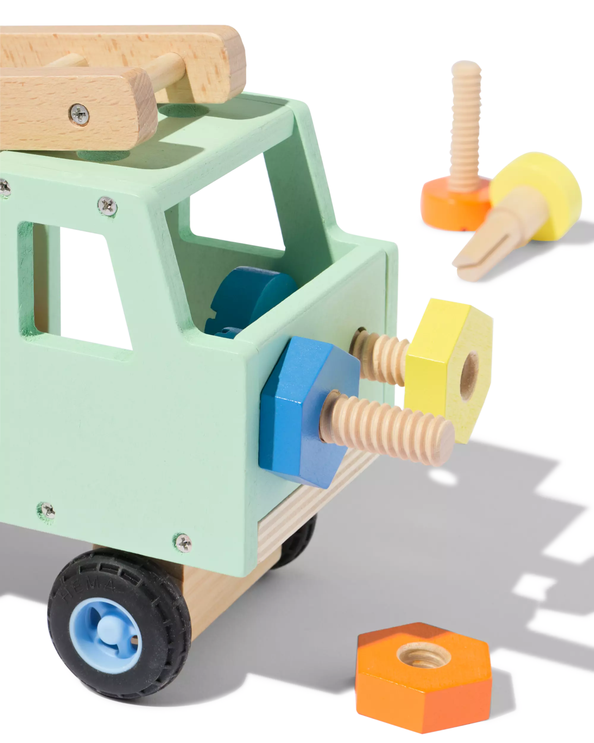 camion de chantier en bois 22 pièces