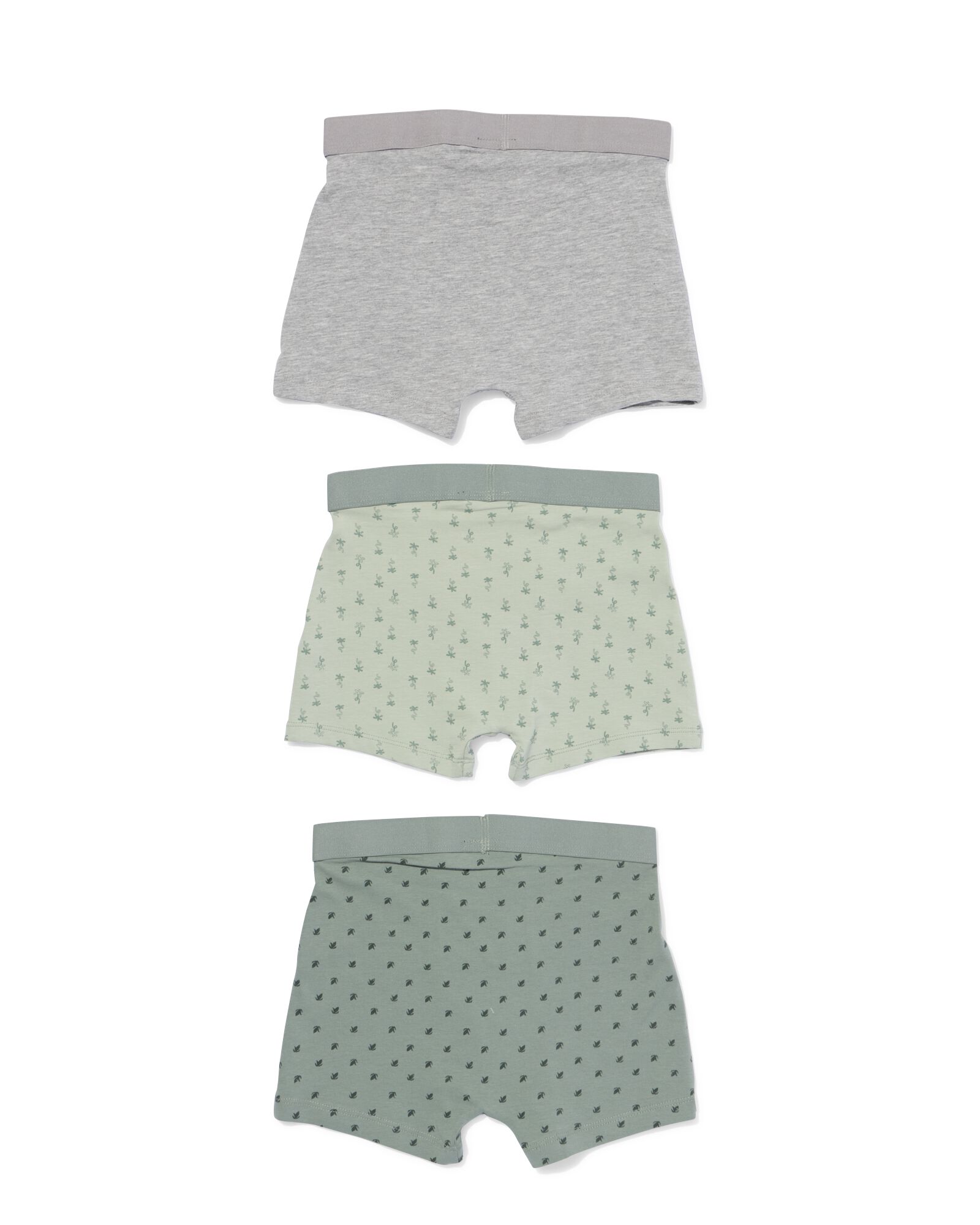 boxers enfant coton - lot de 3 vert vert - 19204560GREEN - HEMA