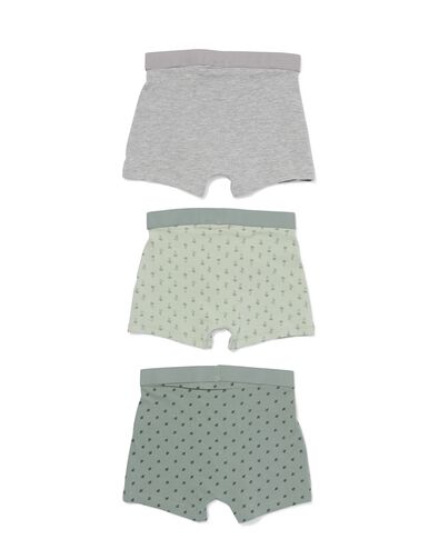 boxers enfant coton - lot de 3 vert vert - 19204560GREEN - HEMA