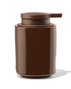 distributeur de savon 13 cm en céramique marron