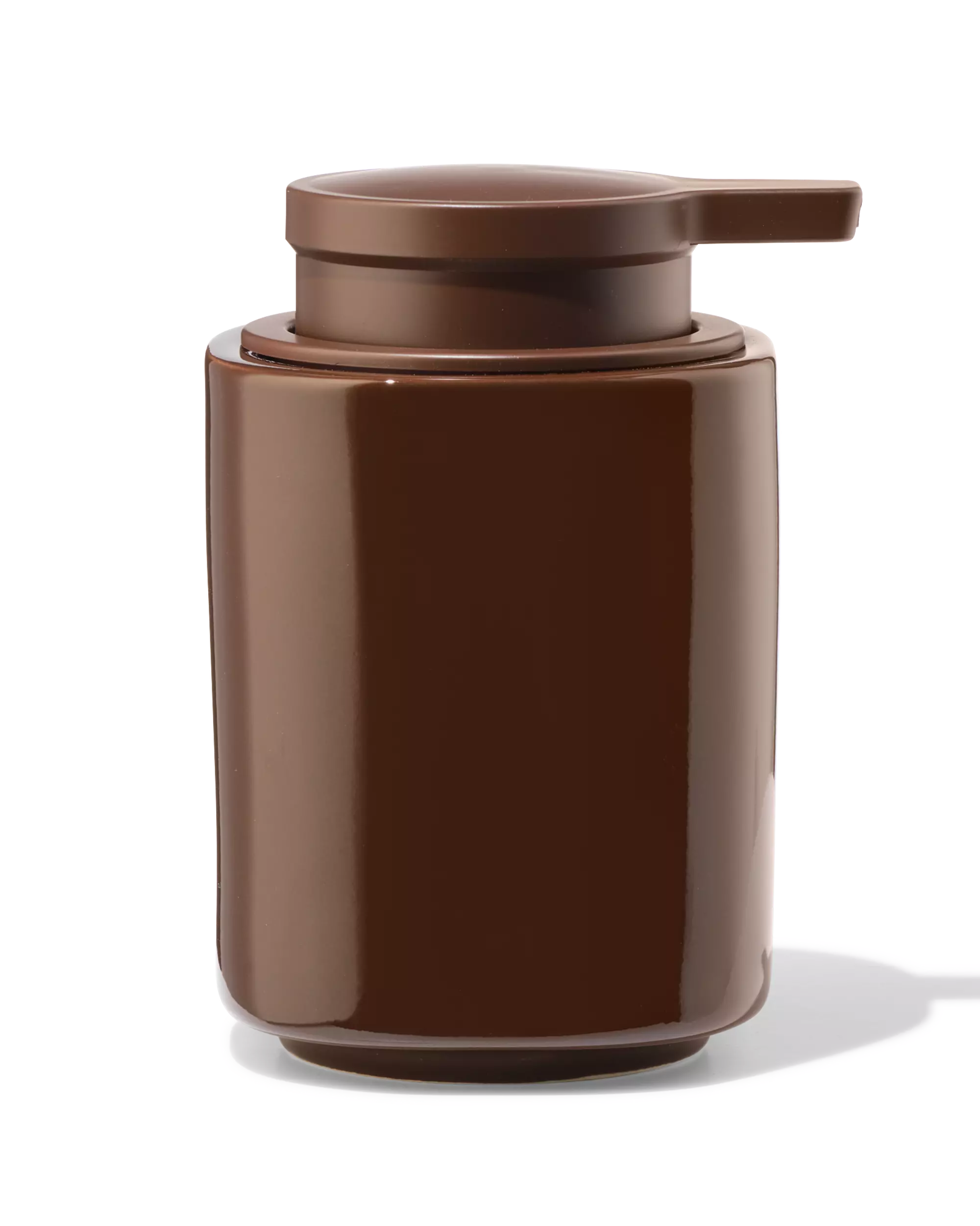 distributeur de savon 13 cm en céramique marron