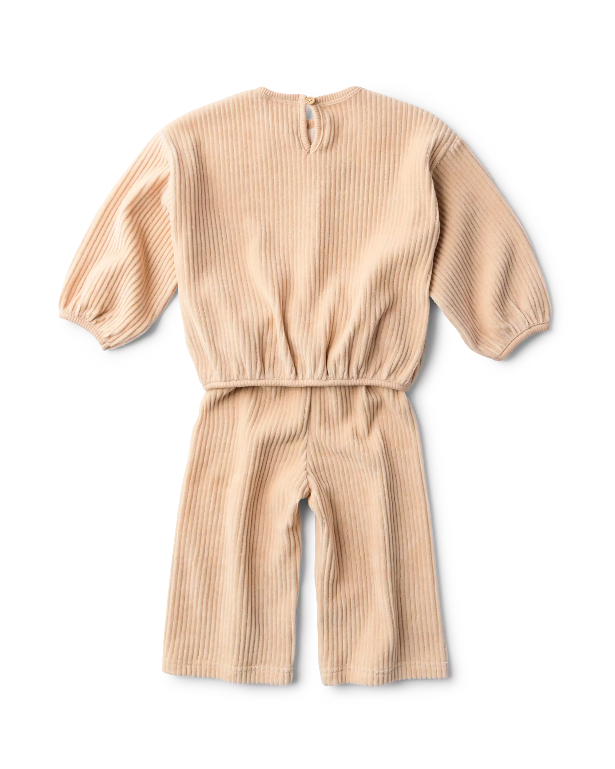 babykledingset velours rib lurex - 2 stuks