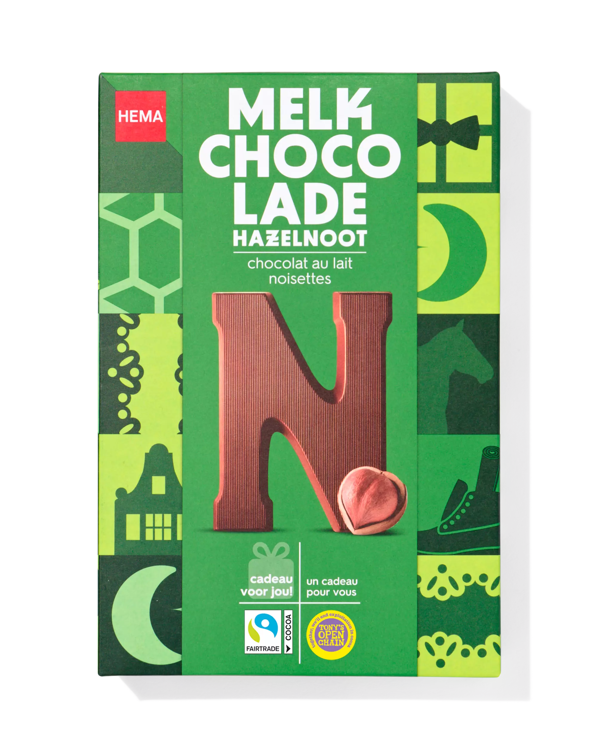 chocoladeletter melk hazelnoot N 140g