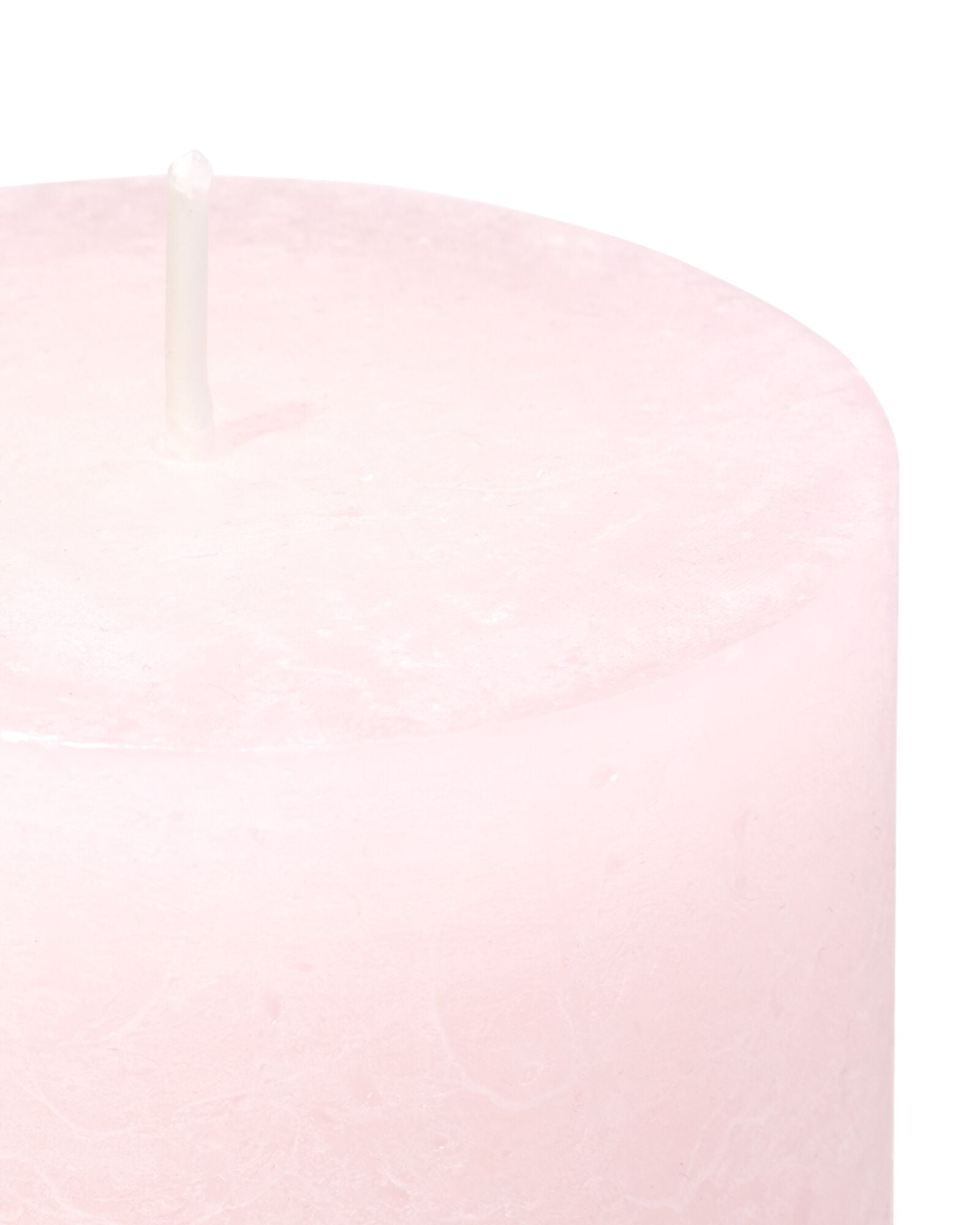 bougie rustique &Oslash;7x8 cm vieux rose rose p&acirc;le 7 x 8 - 13504107 - HEMA