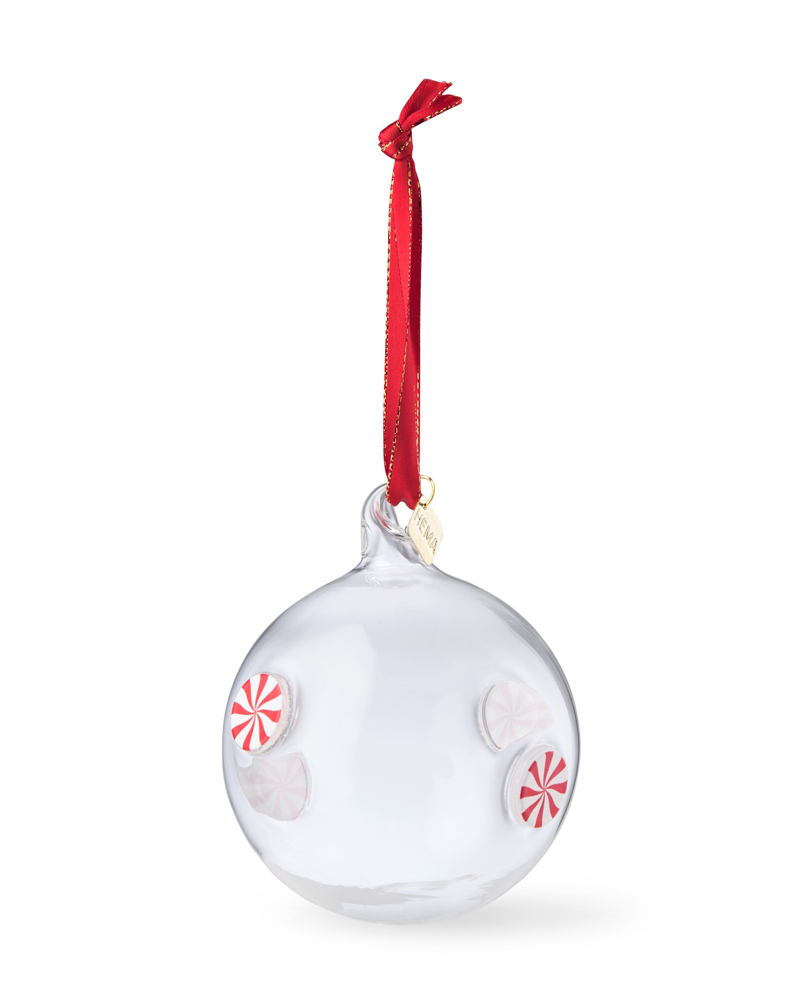 kerstbal ⌀8cm glas zuurstok - 25102039 - HEMA