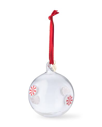 kerstbal ⌀8cm glas zuurstok - 25102039 - HEMA