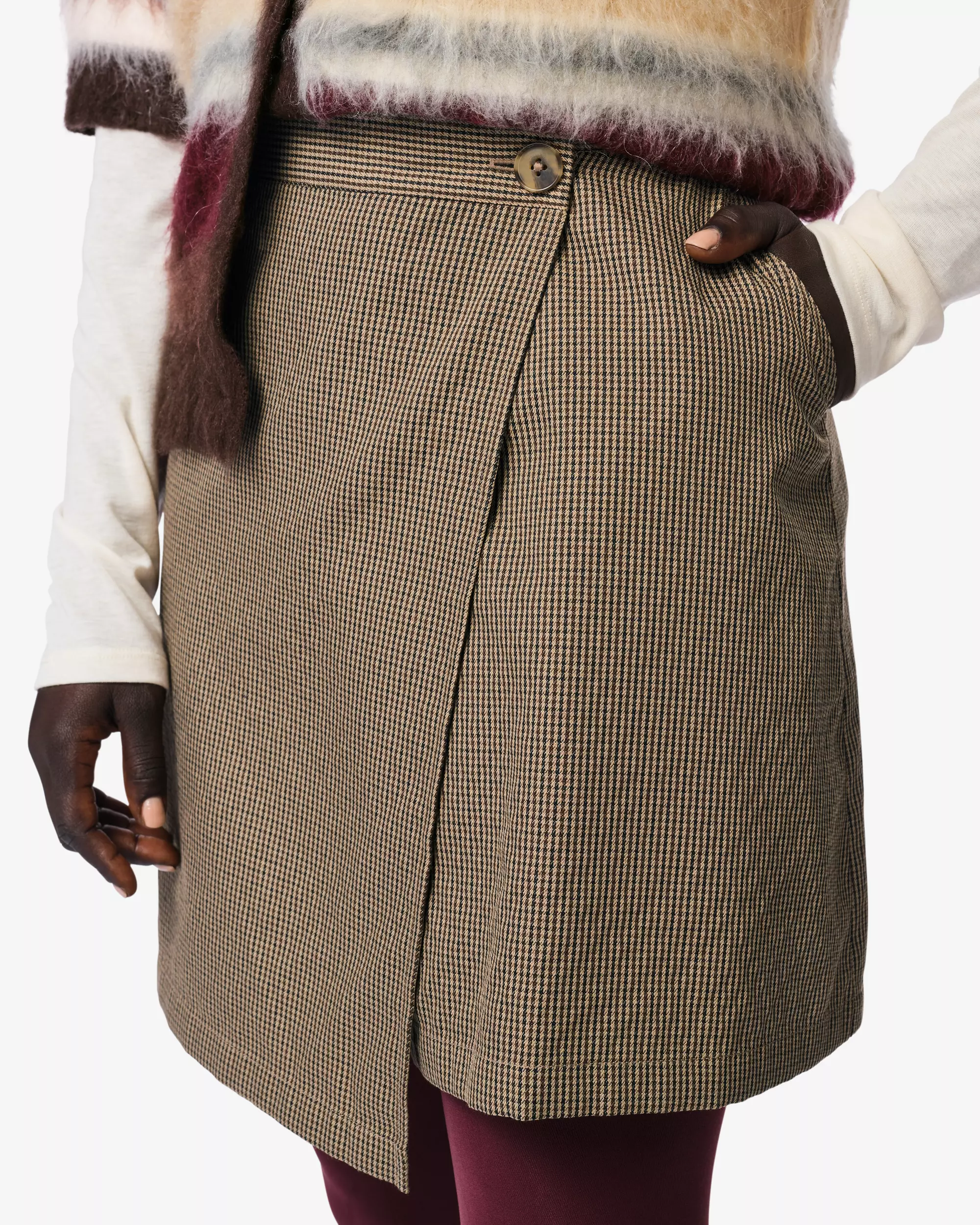 jupe femme coupe classique carreaux