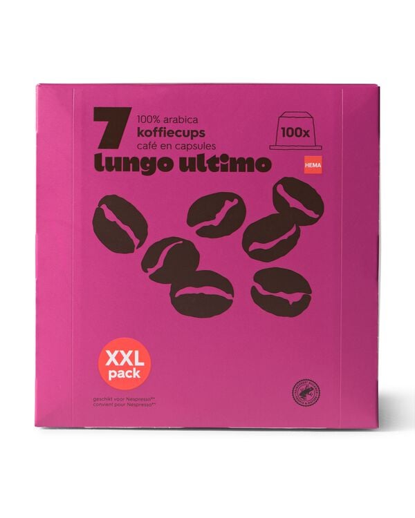 capsules de caf&eacute; lungo ultimo 100 pi&egrave;ces - 17180135 - HEMA