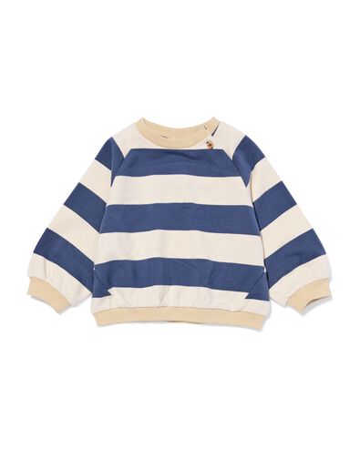 pull b&eacute;b&eacute; tissu sweat rayures bleu bleu - 33106980BLUE - HEMA