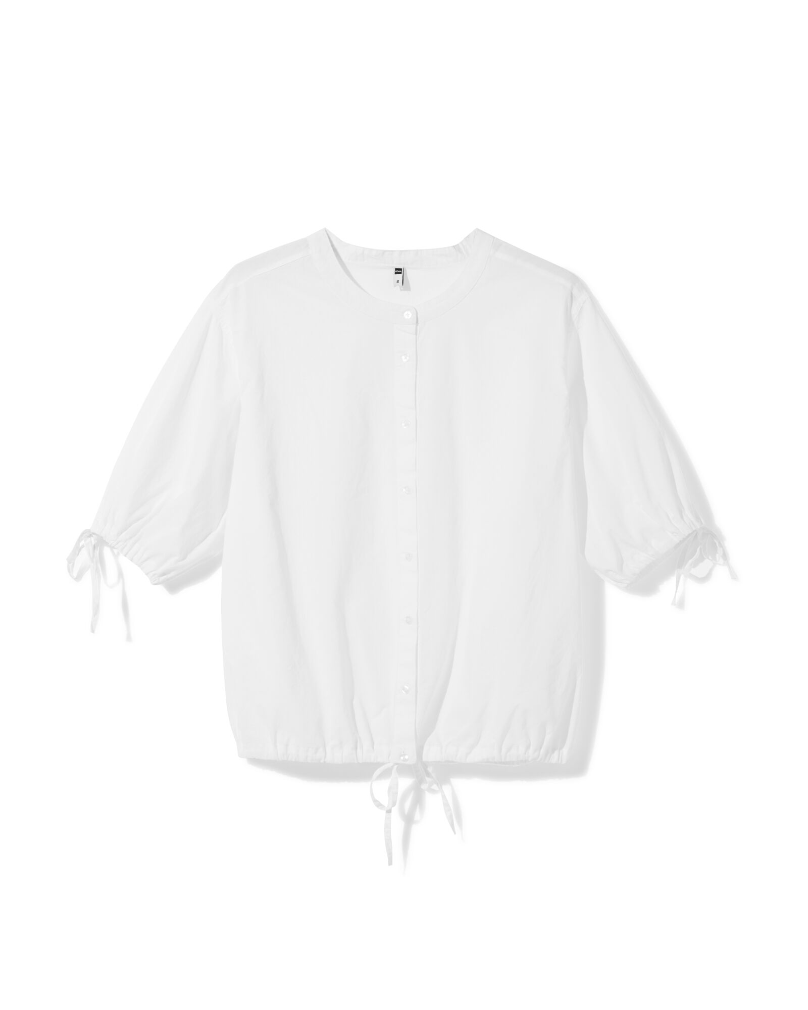 damesblouse Sophie katoen wit wit - 36211770WHITE - HEMA