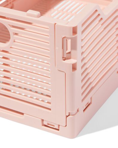 caisse pliante lettres recycl&eacute;e S rose p&acirc;le rose p&acirc;le S  20 x 30 x 11,5 - 39811071 - HEMA