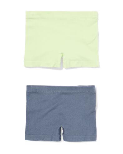 kinderboxers naadloos rib - 2 stuks lime lime - 19317370LIME - HEMA