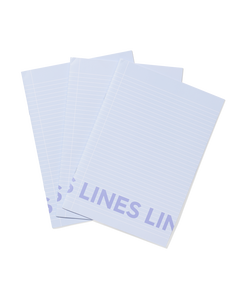 schriften A4 gelinieerd blauw - 3 stuks