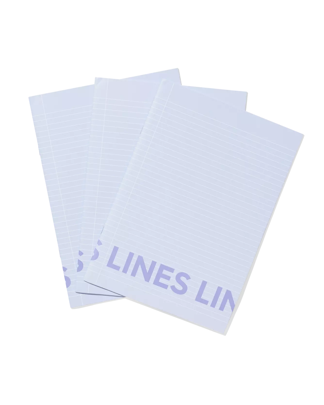 schriften A4 gelinieerd blauw - 3 stuks