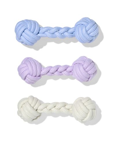 jouet chien 17 cm corde avec boutons  - 61100340 - HEMA