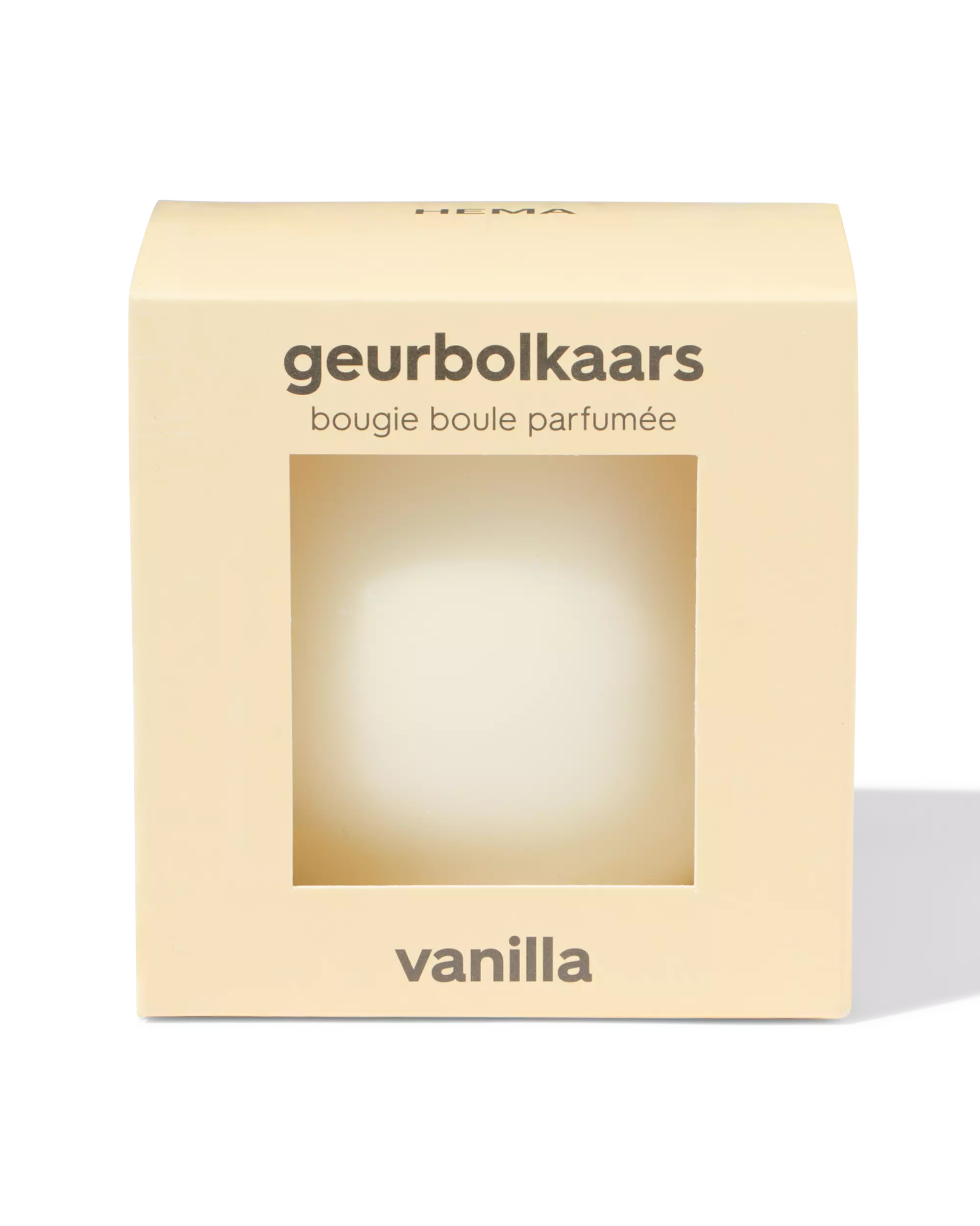 bougie boule parfumée ⌀10cm vanille