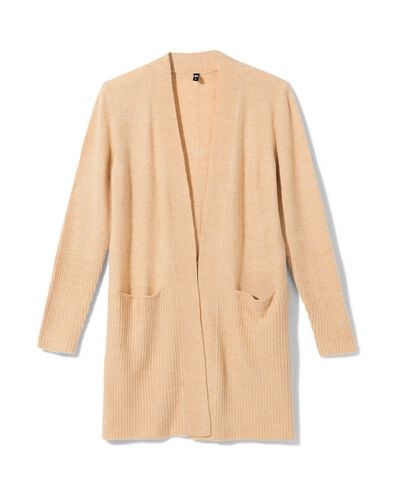 damesvest acryl beige beige - 36307220BEIGE - HEMA