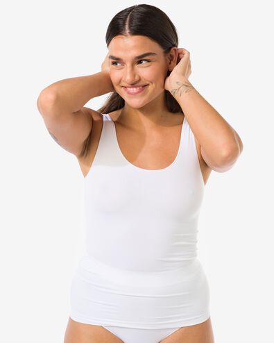 d&eacute;bardeur femme sans coutures microfibre blanc blanc - 19655999WHITE - HEMA