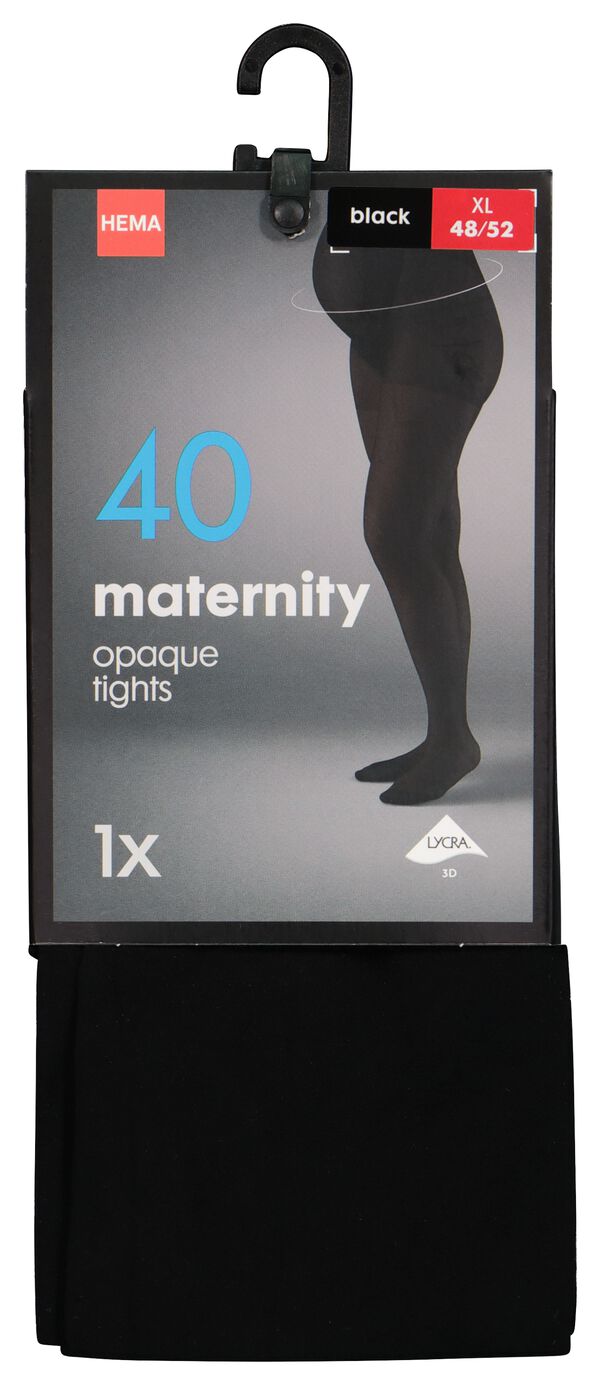 collants de maternit&eacute; opaques 40 deniers noir noir - 4020265BLACK - HEMA