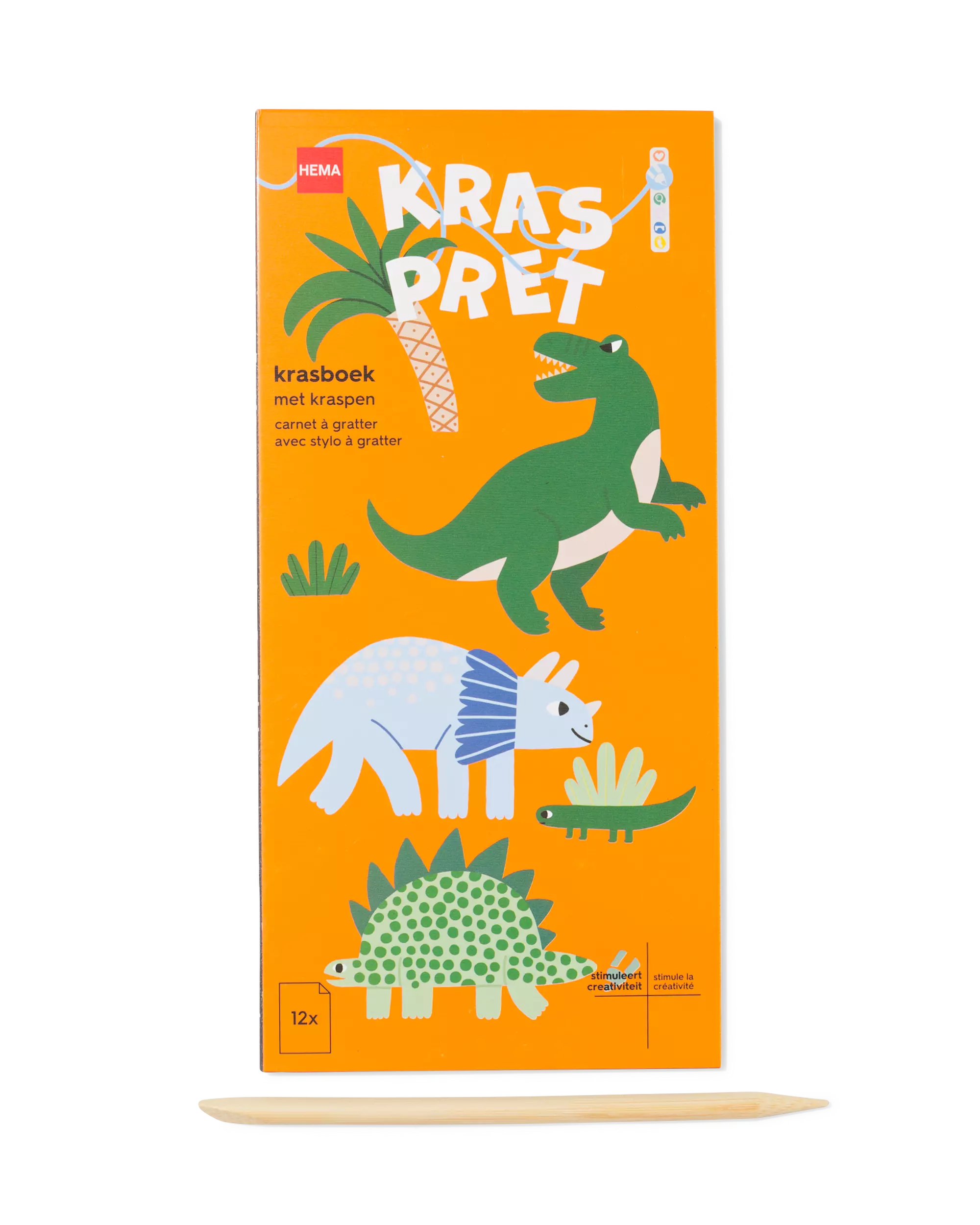 kraskleurboek A5 dinos