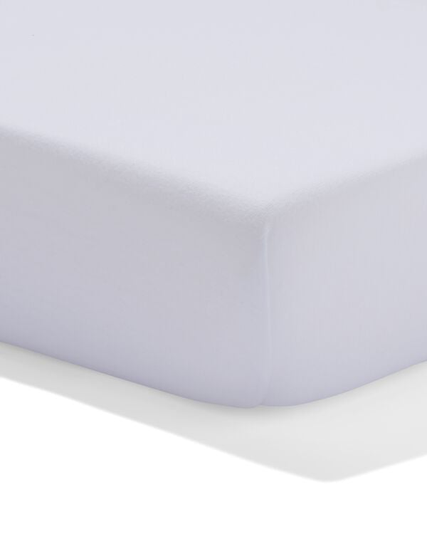 drap-housse surmatelas 90x200cm coton h&ocirc;tel percale blanc - 5190132 - HEMA